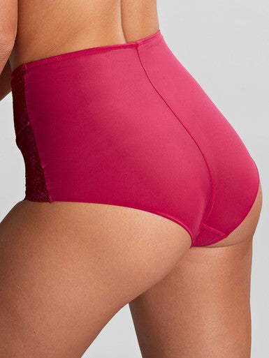 PANACHE - CLARA HIGH WAIST BRIEF IN ORCHID RED