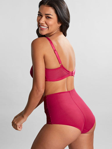 PANACHE - CLARA HIGH WAIST BRIEF IN ORCHID RED