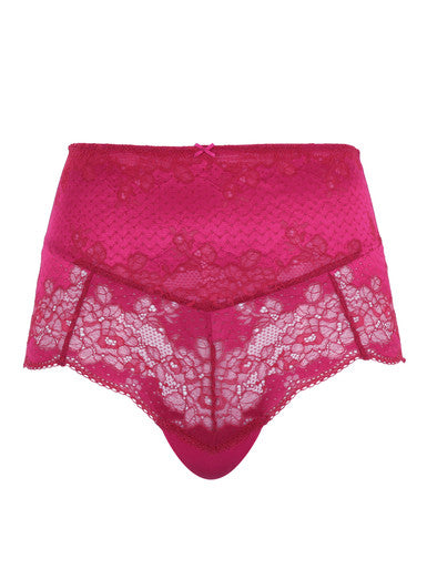 PANACHE - CLARA HIGH WAIST BRIEF IN ORCHID RED