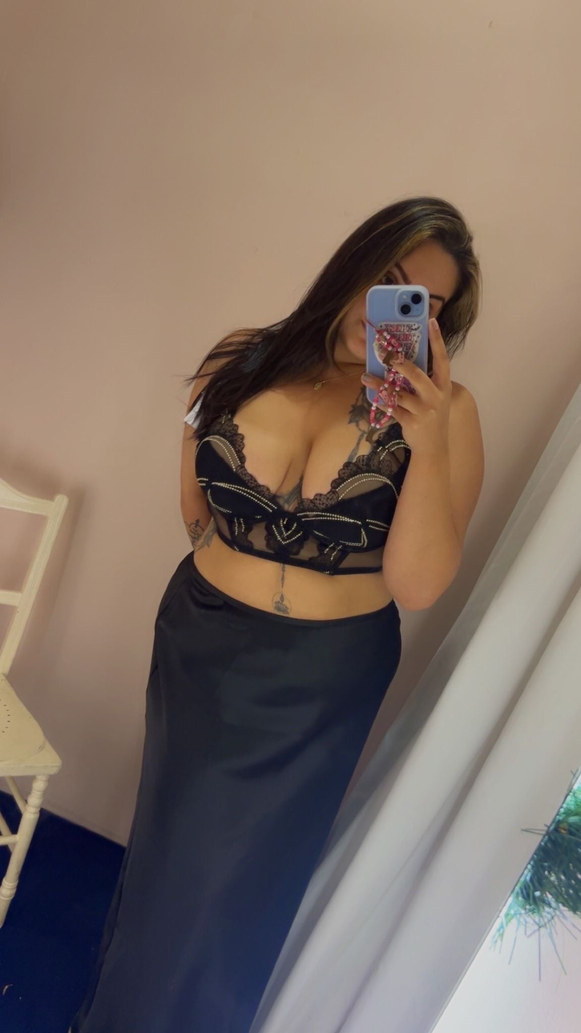 GOSSARD - VIP Etoile Padded Longline Plunge Bra - Black