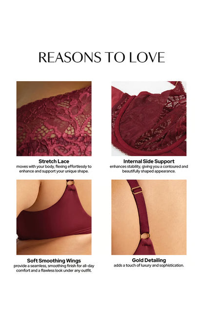 SCULPTRESSE - ESTEL FULL CUP BRA IN Cherry Red