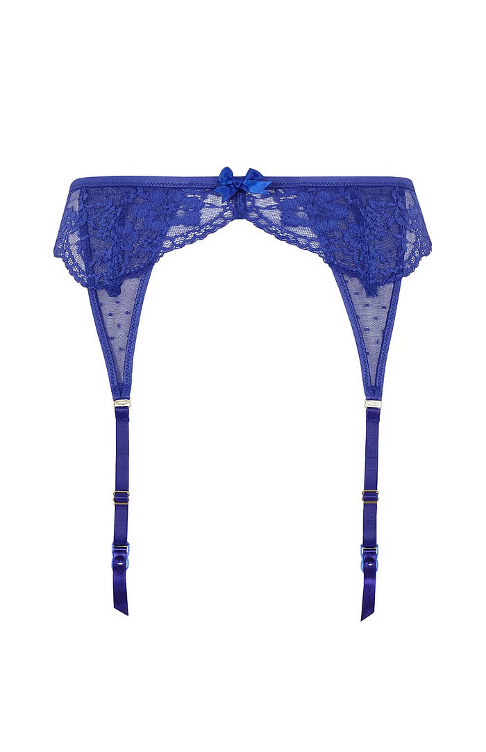PANACHE - Heidi Suspender Belt in Indigo