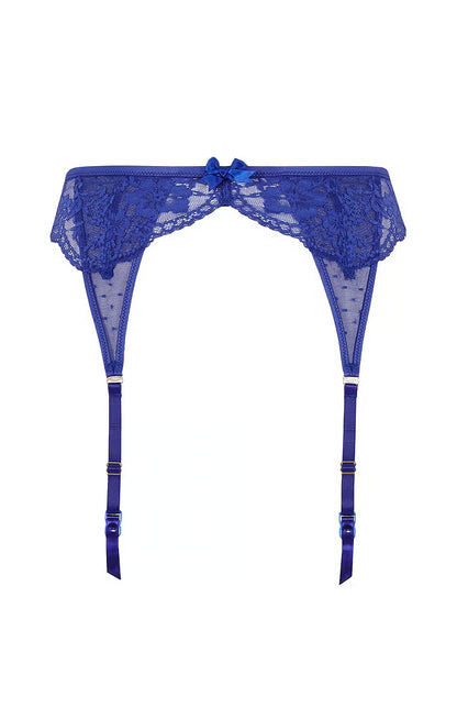PANACHE - Heidi Suspender Belt in Indigo