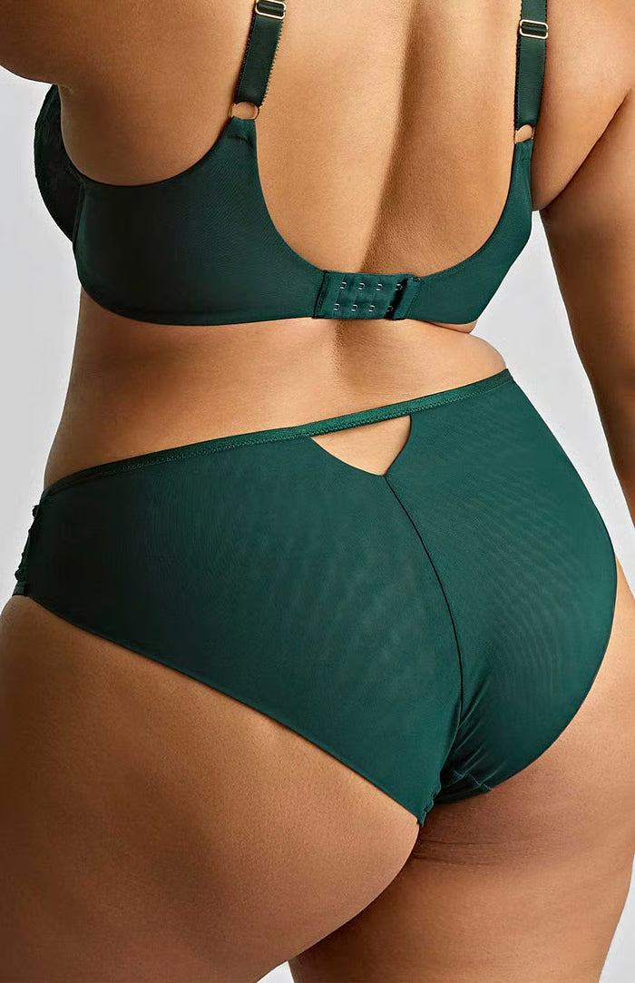 SCULPTRESSE - JOSEPHINE BRIEF IN Forest Green