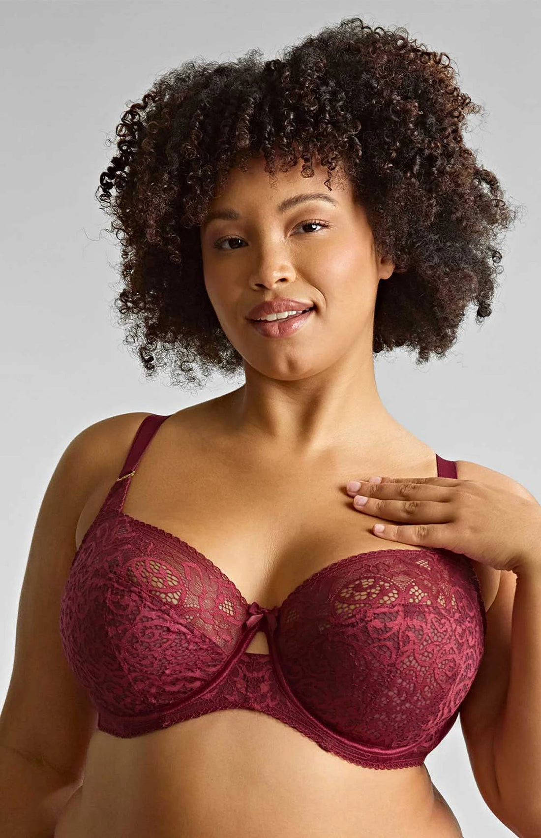 SCULPTRESSE - ESTEL FULL CUP BRA IN Cherry Red