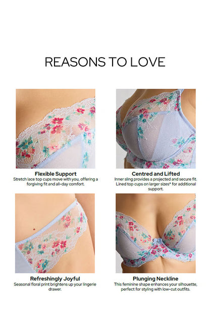 PANACHE - ANA PLUNGE BRA IN Cornflower