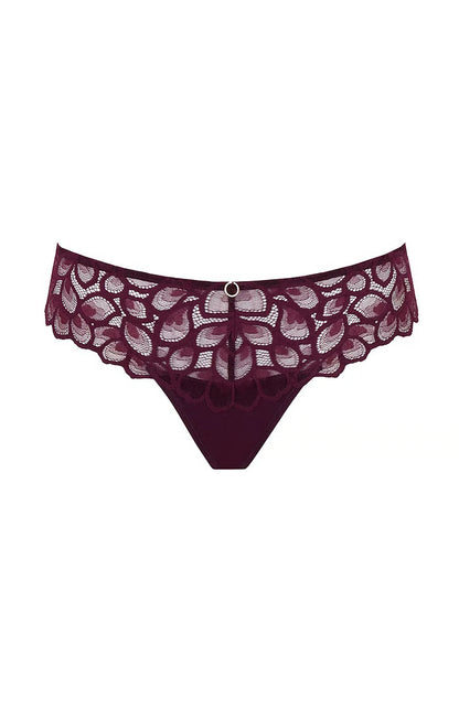 PANACHE - ALLURE Thong IN plum