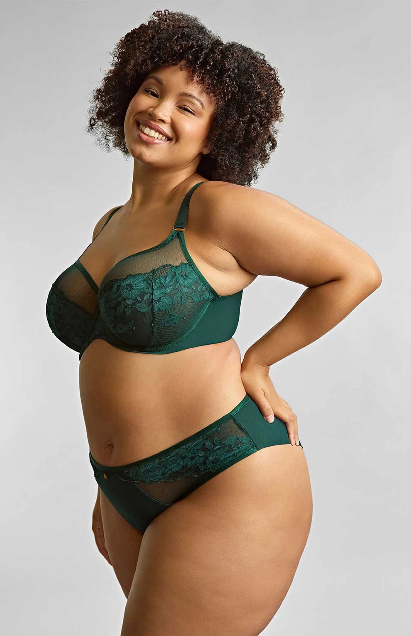 SCULPTRESSE - JOSEPHINE FULL CUP BRA IN Forest Green