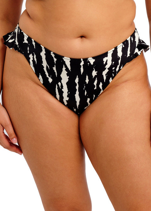 ELOMI - Echo Shell High Leg Bikini Brief in Black