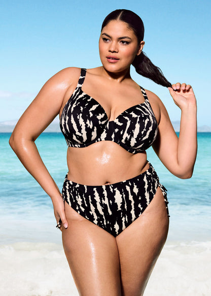 Elomi - Echo Shell Plunge Bikini Top in Black