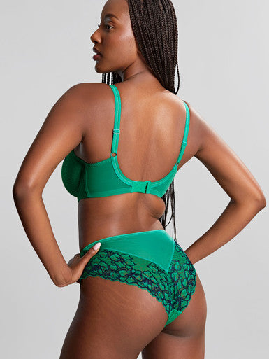 PANACHE - ENVY FULL CUP BRA IN EMERALD LEOPARD