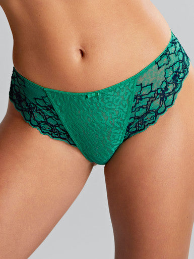 PANACHE - ENVY BRAZILIAN BRIEF IN EMERALD LEOPARD