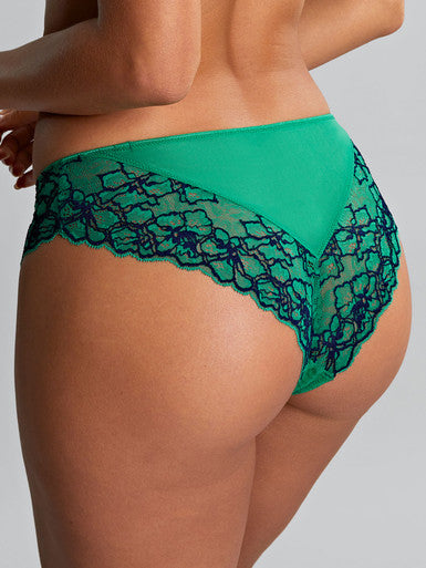 PANACHE - ENVY BRAZILIAN BRIEF IN EMERALD LEOPARD