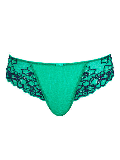 PANACHE - ENVY BRAZILIAN BRIEF IN EMERALD LEOPARD