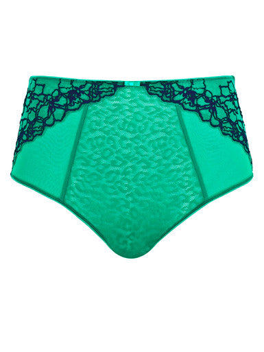 PANACHE - ENVY DEEP BRIEF IN EMERALD LEOPARD