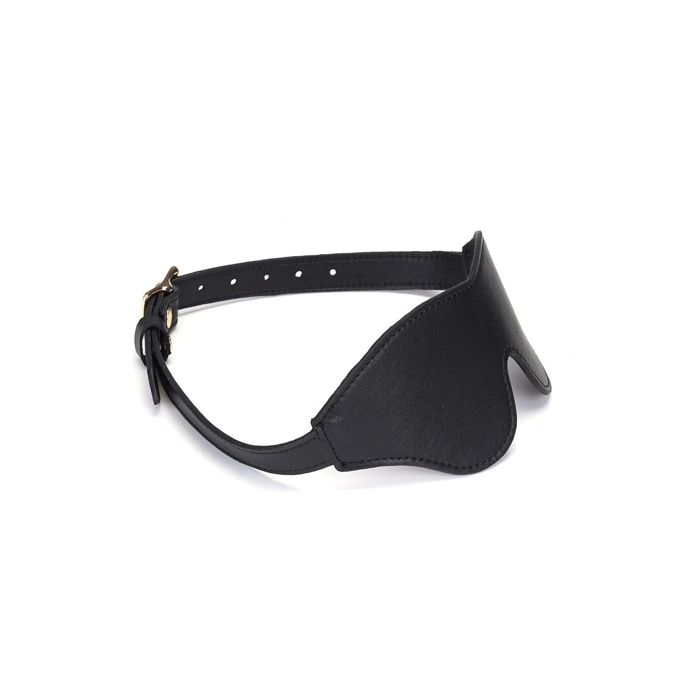 ANON SECRETS - DARK SECRET BLACK LEATHER BLINDFOLD