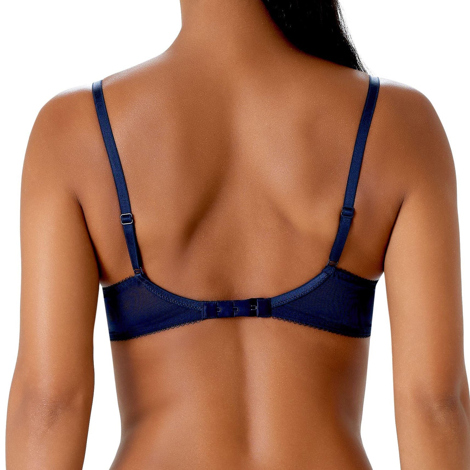 Gossard - Superboost Padded Plunge Bra in Midnight Blue/Gold