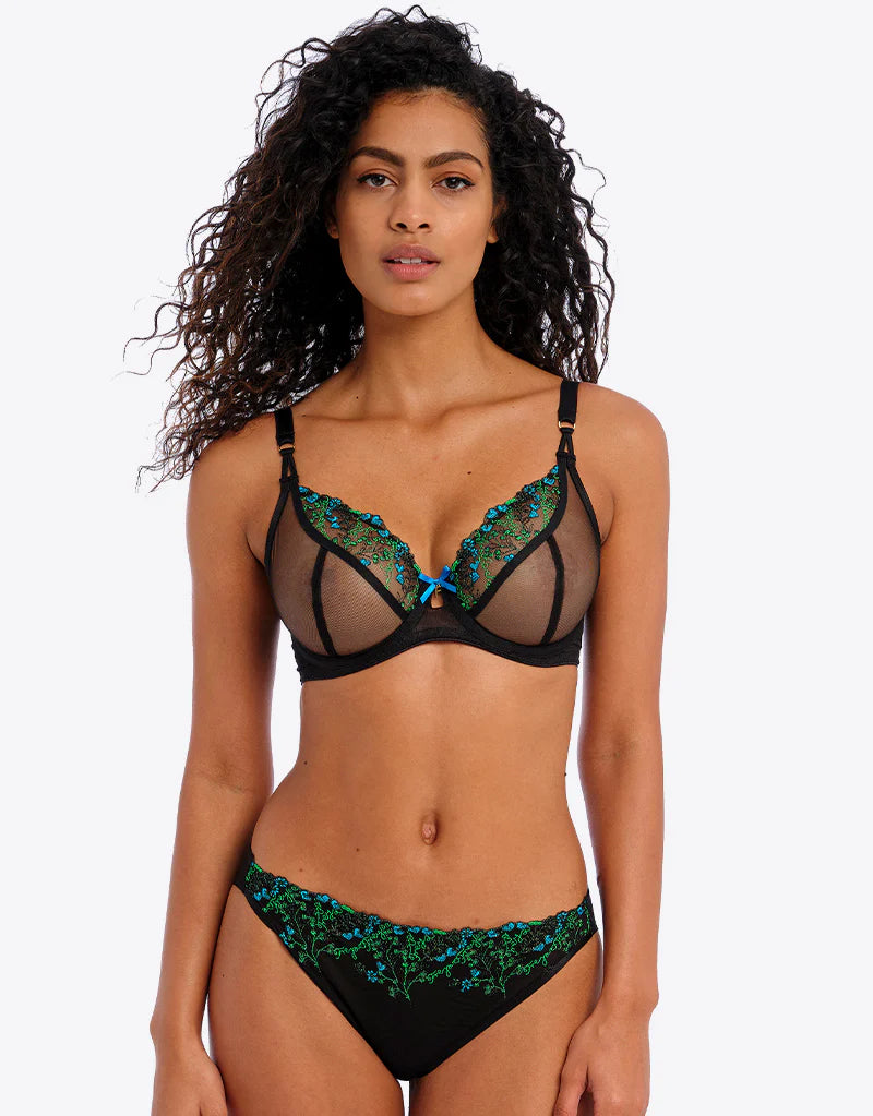 FREYA - Show-Off Plunge Bra in Black