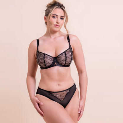 SCANTILLY - Restraint Balcony Bra in Black