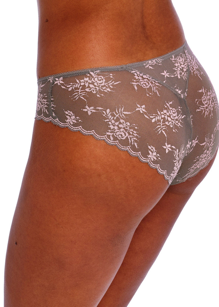 FREYA - OFFBEAT DECADENCE BRIEF IN GREY AND PINK