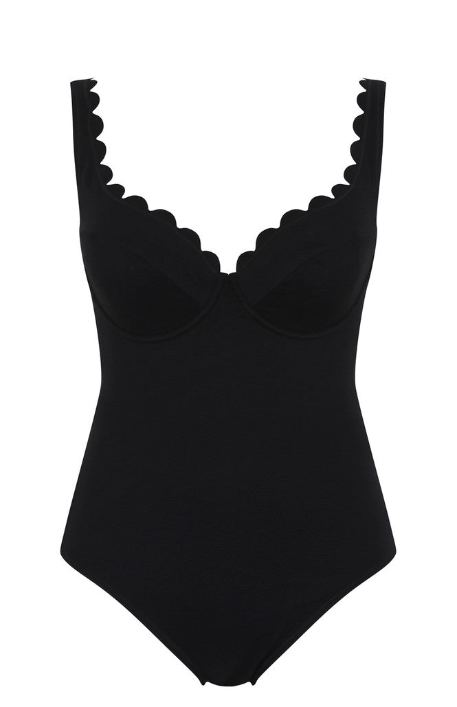 PANACHE - RITA PLUNGE SWIMSUIT IN BLACK