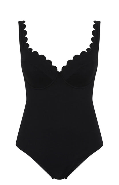 PANACHE - RITA PLUNGE SWIMSUIT IN BLACK