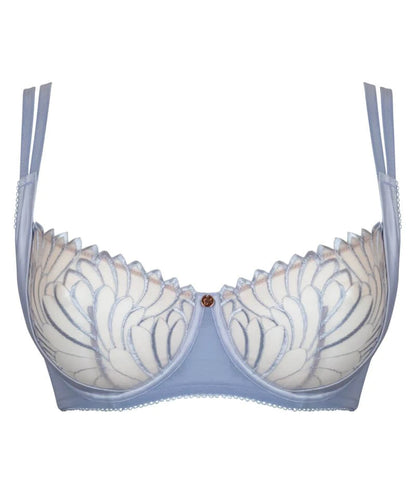 SCANTILLY - FALLEN ANGEL BALCONY BRA IN SILVER