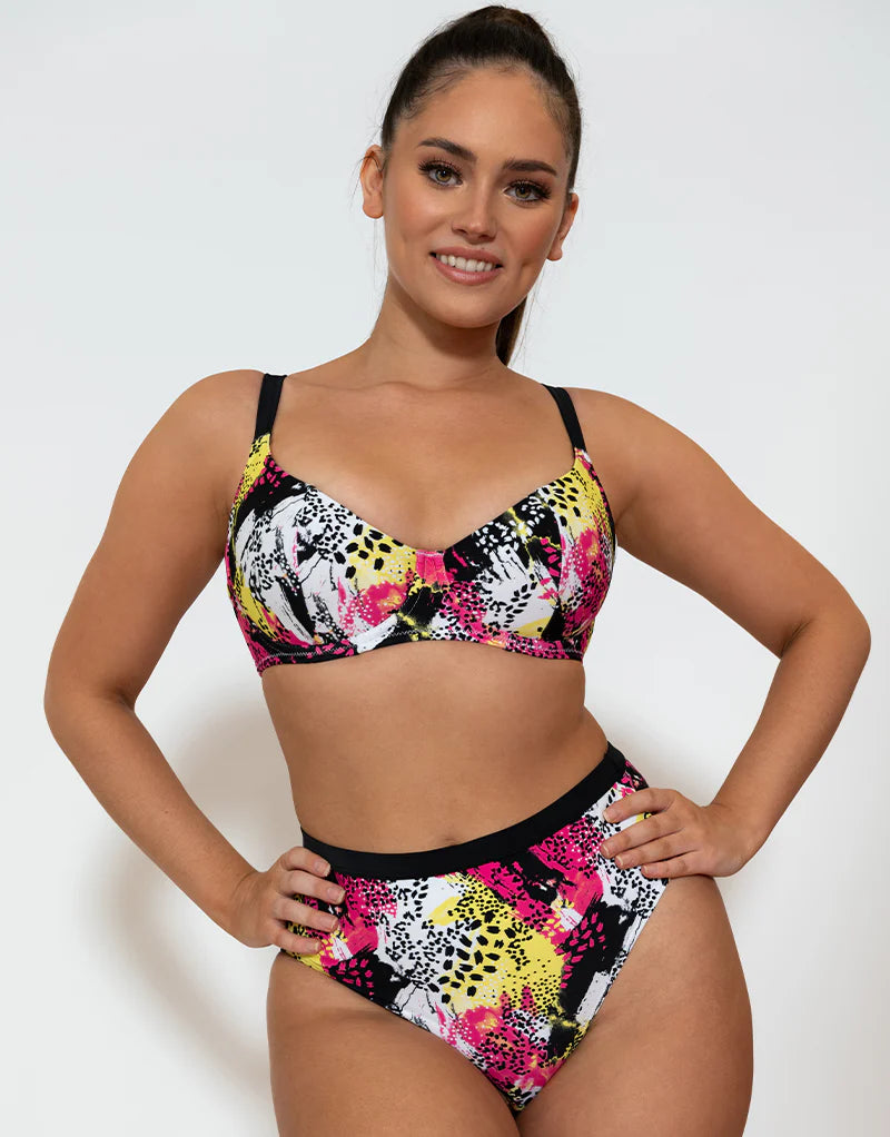 CURVY KATE - Balcony Bikini Top in Sea Leopard