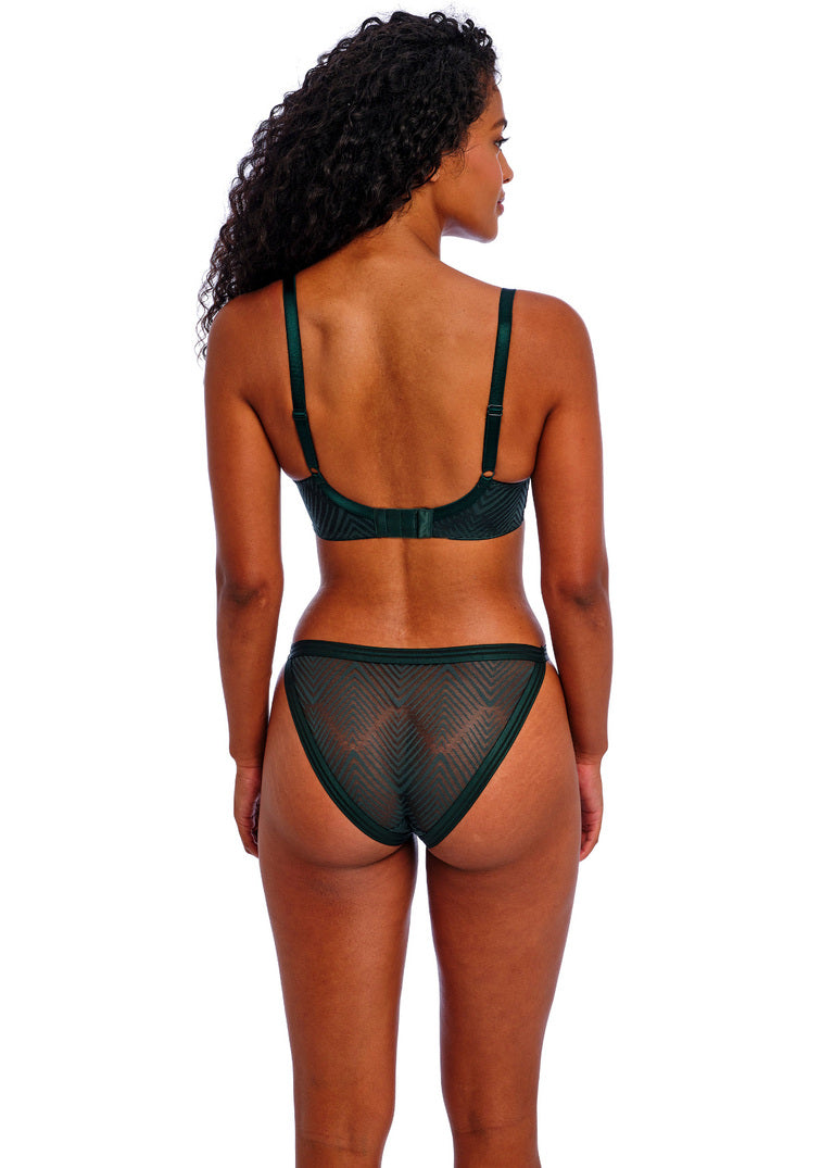 FREYA - TAILORED HIGH APEX BRA IN DEEP EMERALD