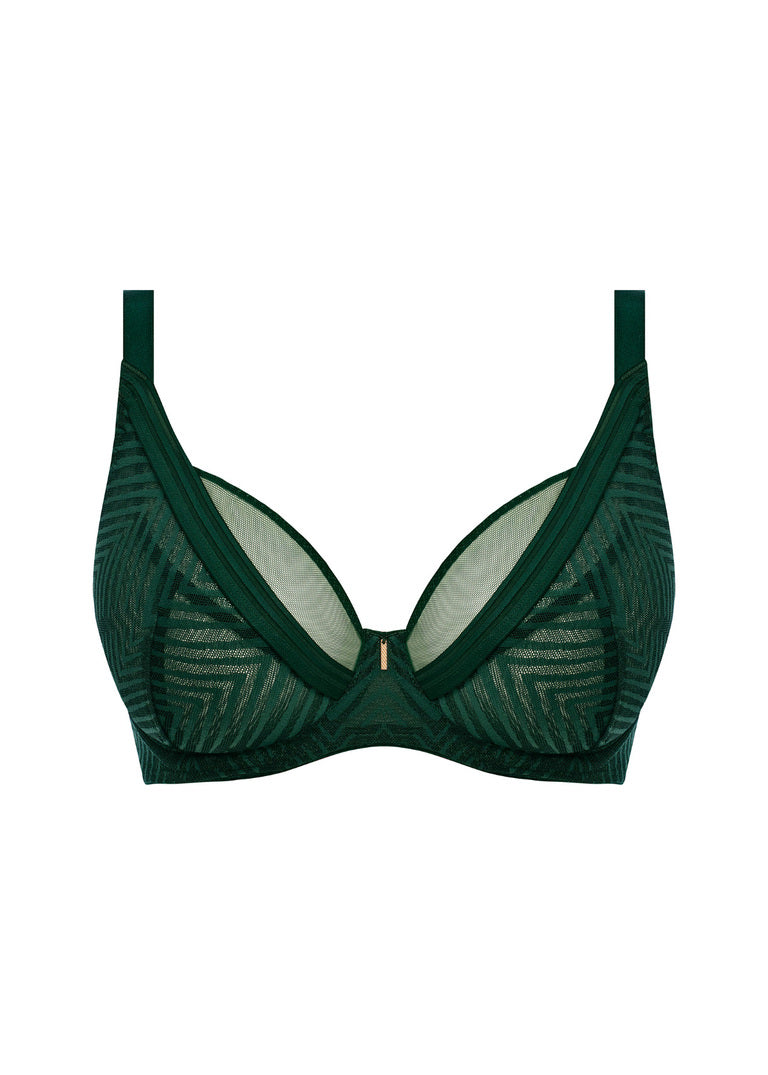 FREYA - TAILORED HIGH APEX BRA IN DEEP EMERALD