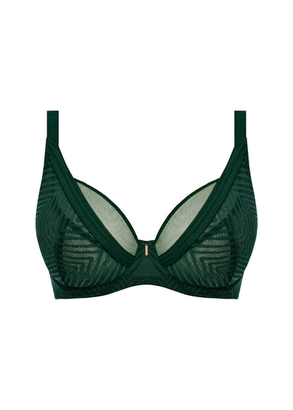 FREYA - TAILORED HIGH APEX BRA IN DEEP EMERALD