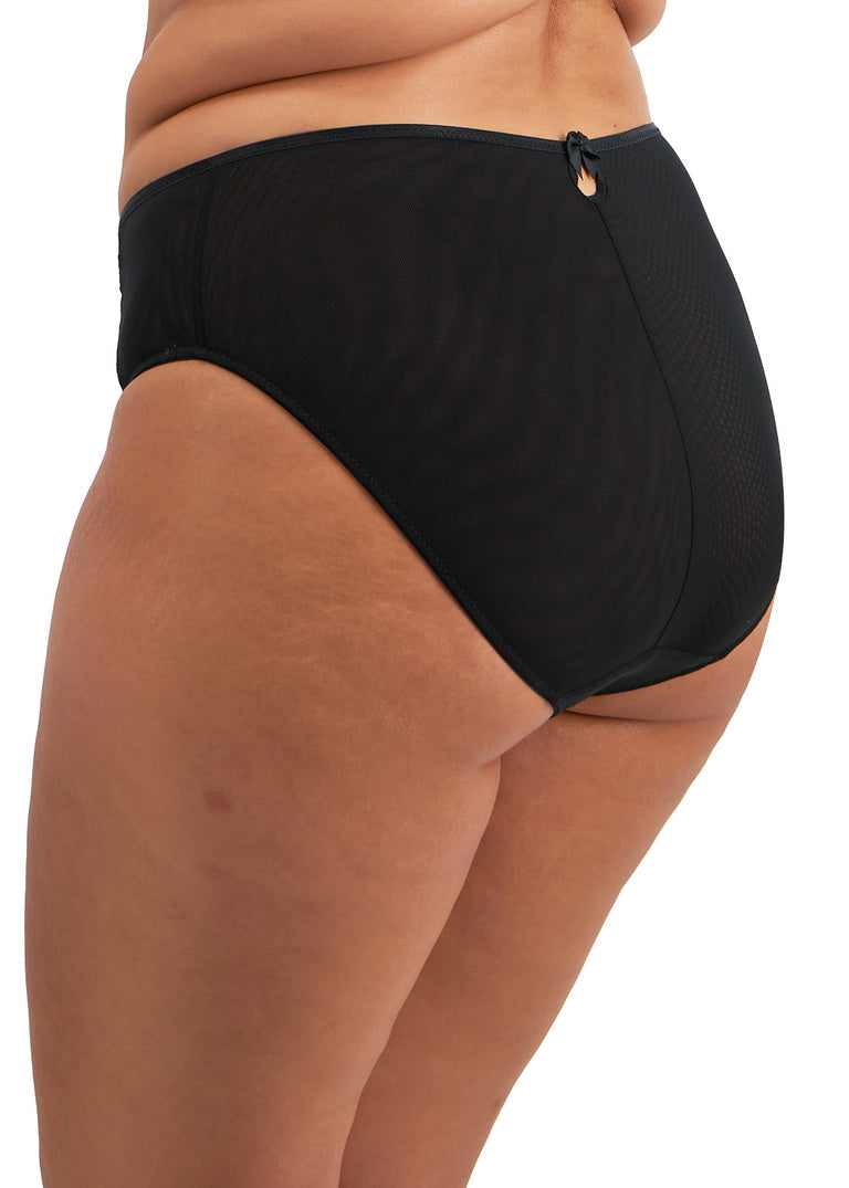 ELOMI - TEAGAN HIGH BRIEF IN BLACK AND ALMOND