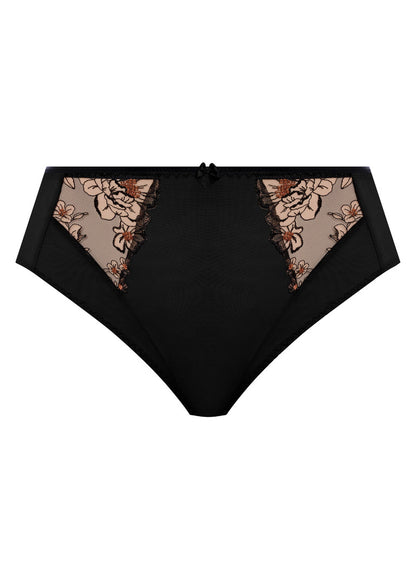 ELOMI - TEAGAN HIGH BRIEF IN BLACK AND ALMOND