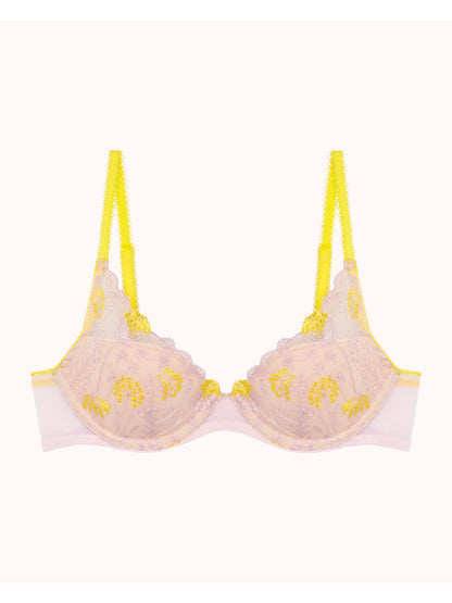 PASSIONATA - Chloe padded Plunge bra in eden pink