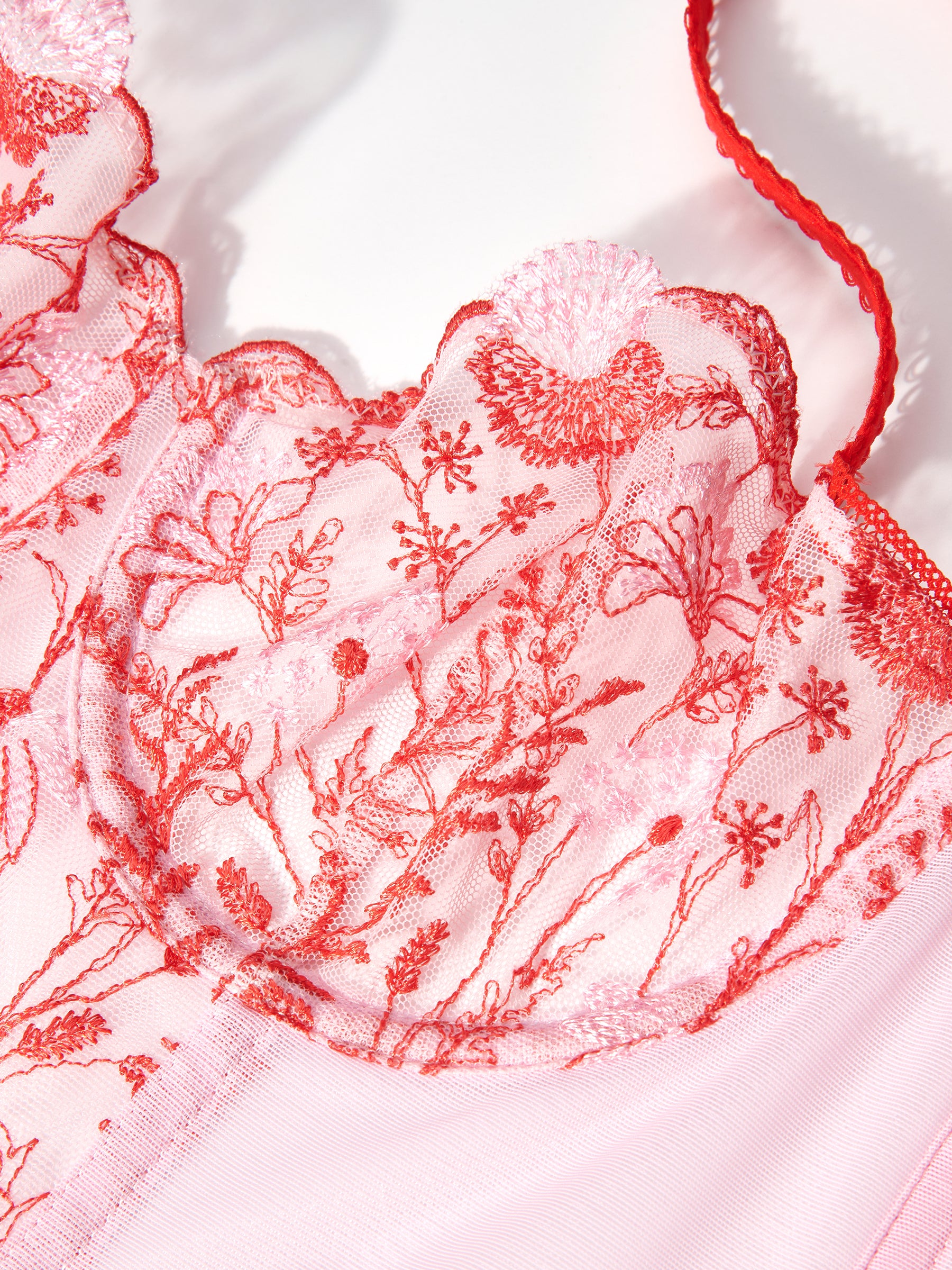 PASSIONATA - Chloe Wired Bustier in Red/Fuchsia
