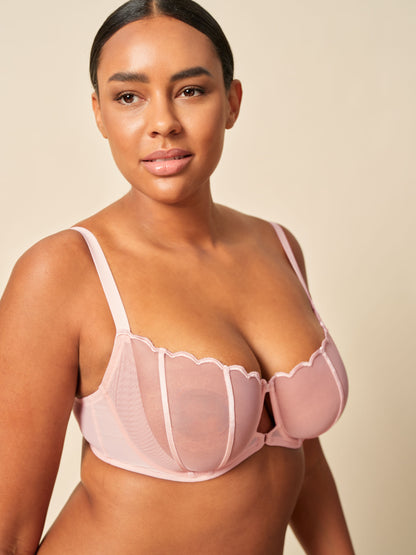 GOSSARD - OBSESSION NON PADDED BALCONETTE BRA in Blush