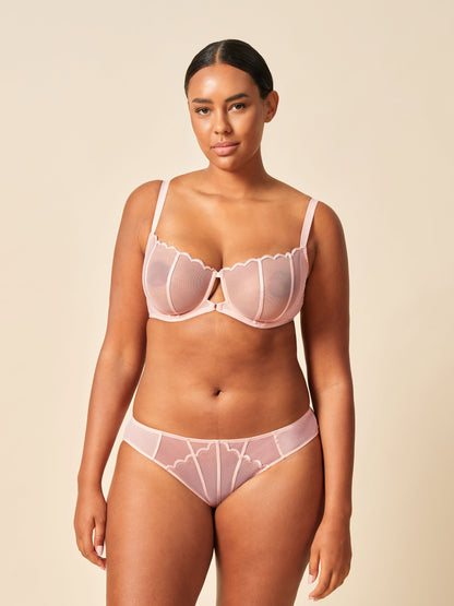 GOSSARD - OBSESSION NON PADDED BALCONETTE BRA in Blush